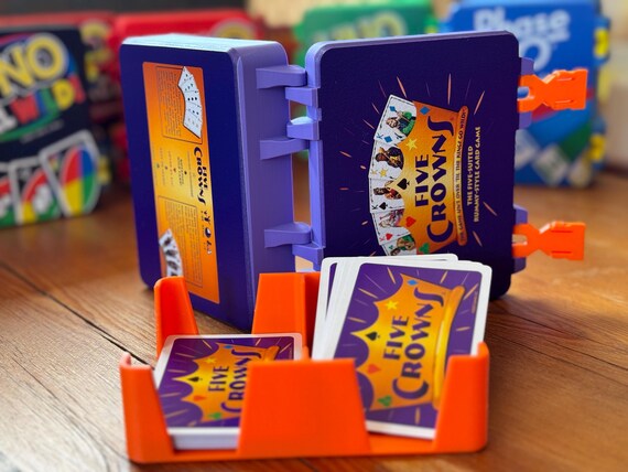 Custom 3d-printed Card Game Box for Five Crowns (cards NOT