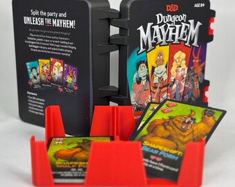 3D Printed Dungeon Mayhem Card Game Box: Secure Snap-fit Case