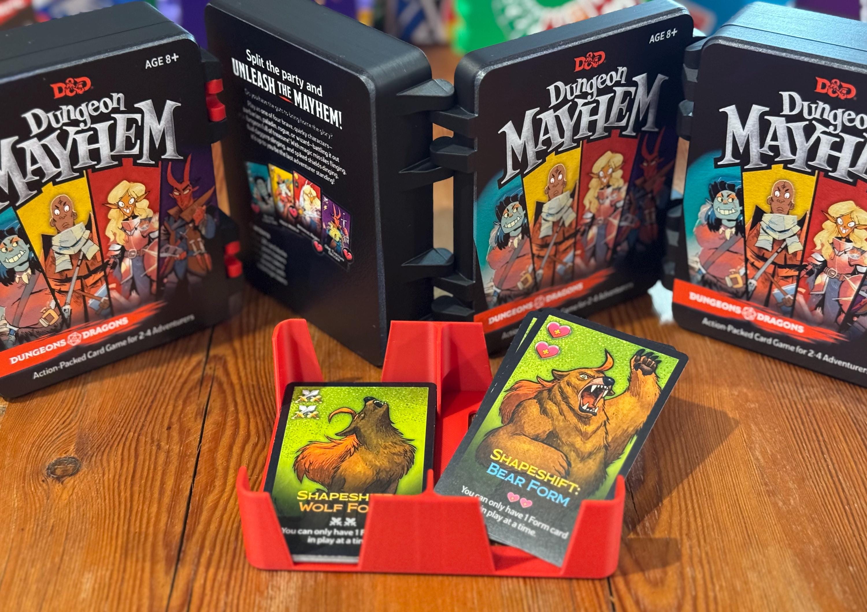 3D Printed Dungeon Mayhem Card Game Box: Secure Snap-fit Case