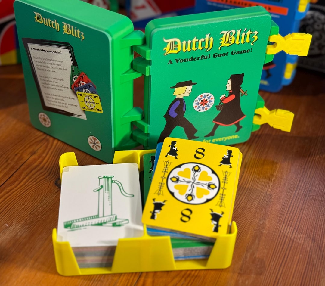 Dutch Blitz Card Case: 3D Printed Snap-fit Storage (green) - Etsy