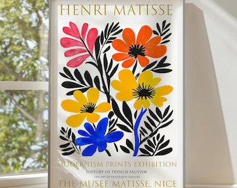 Print: Henri Matisse Flowers, Fauvism Floral Wall Art