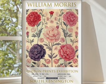 William Morris Floral Print: Vintage Textile Art Poster