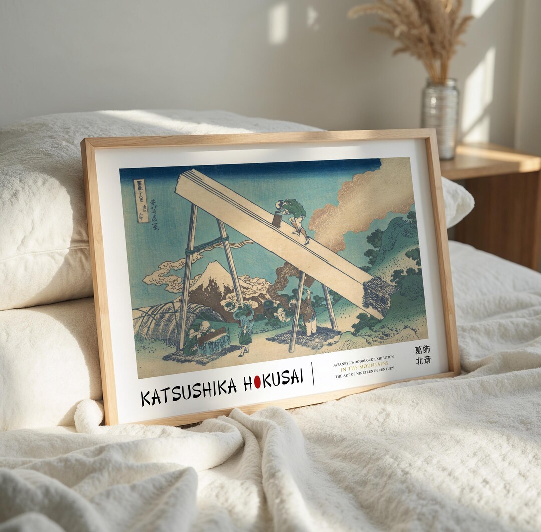 Katsushika Hokusai Mount Fuji Print, Japanese Woodblock Wall Art ...