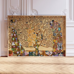 Impresión del Árbol de la Vida de Gustav Klimt: Decoración vintage Art Nouveau imagen 1
