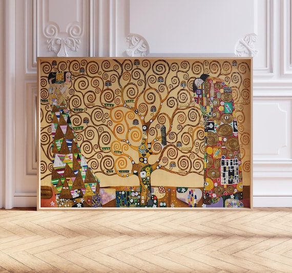 Gustav Klimt Tree of Life Print: Art Nouveau Vintage Decor