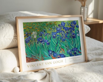 Impresión de lirios de Van Gogh: arte floral vintage (papel de 200 g/m²)