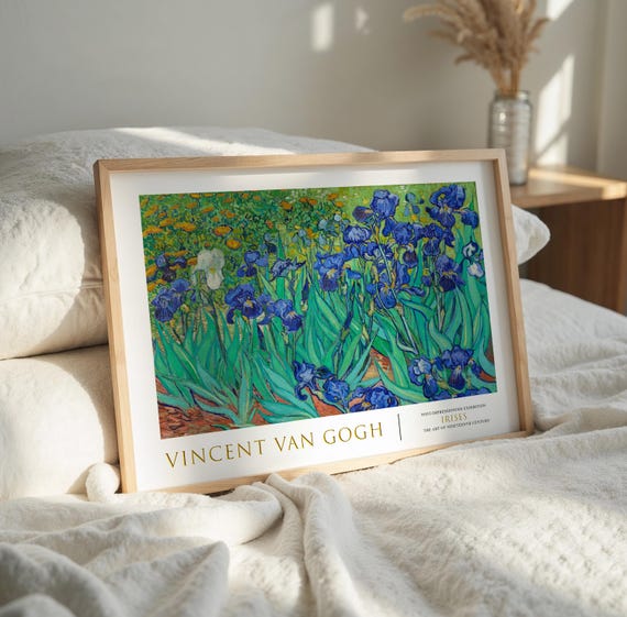 Van Gogh Irises Print: Vintage Floral Fine Art (200gsm Paper)