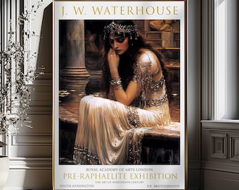 Impresión artística de Salomé de John William Waterhouse: póster vintage prerrafaelita