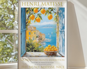 Henri Matisse Print: Open Window, Coastal View (Unframed)