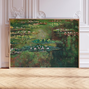 Claude Monet Wall Art, Water Lilies Art Print, Claude Monet Poster, Vintage Home Décor, Famous Art. Floral Print, Gift Idea, A2/A3/A4/A5