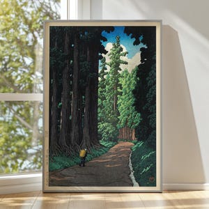 Hasui Kawase Print, Hasui Kawase Exhibition Poster, Hasui Kawase Poster, Vintage Japanese Woodblock Art, Asian Wall Art, Japandi Decor