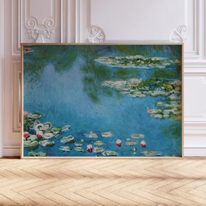 Claude Monet Wall Art, Water Lilies Art Print, Claude Monet Print, Vintage Home Décor, Famous Art. Floral Print, Gift Idea, A2/A3/A4/A5