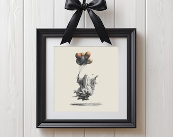 Floating Ghost – Wall Art Autumn Halloween Print