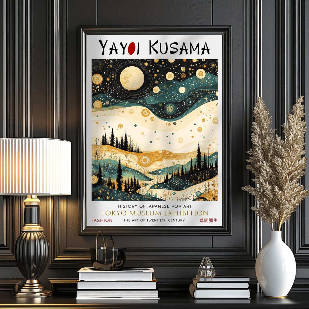 Yayoi Kusama Forest Moon & Stars WALL ART PRINT Picture Poster - Etsy