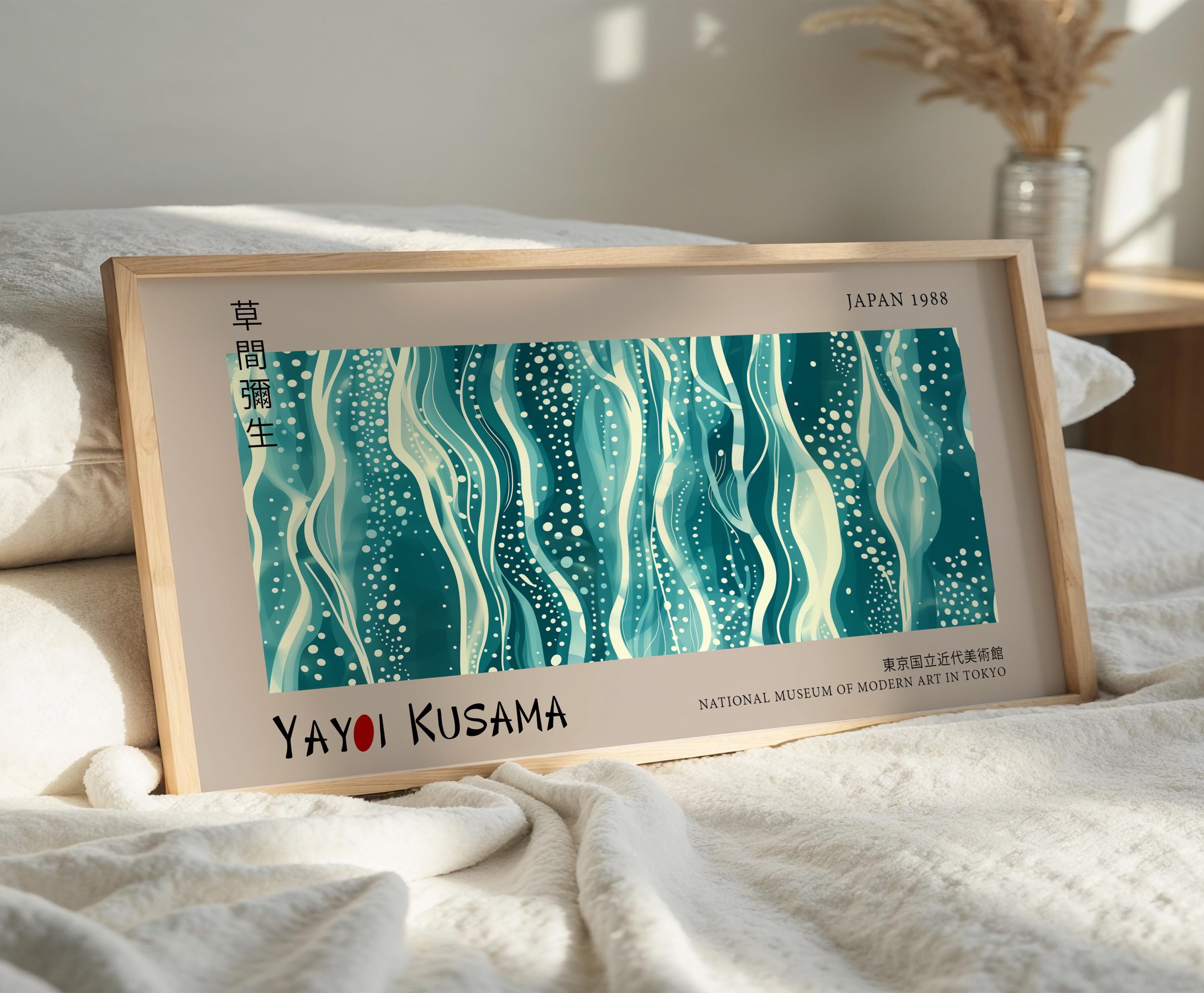 Yayoi Kusama Panoramic Print - Oceanic Dreamscape Polka Dots