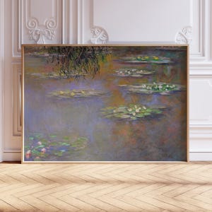 Claude Monet Art Print, Water Lilies Wall Art, Claude Monet Poster, Vintage Home Décor, Famous Art. Floral Poster, Gift Idea, A2/A3/A4/A5