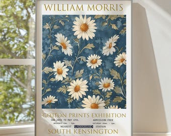 William Morris Daisies Print: Vintage Floral Wall Art