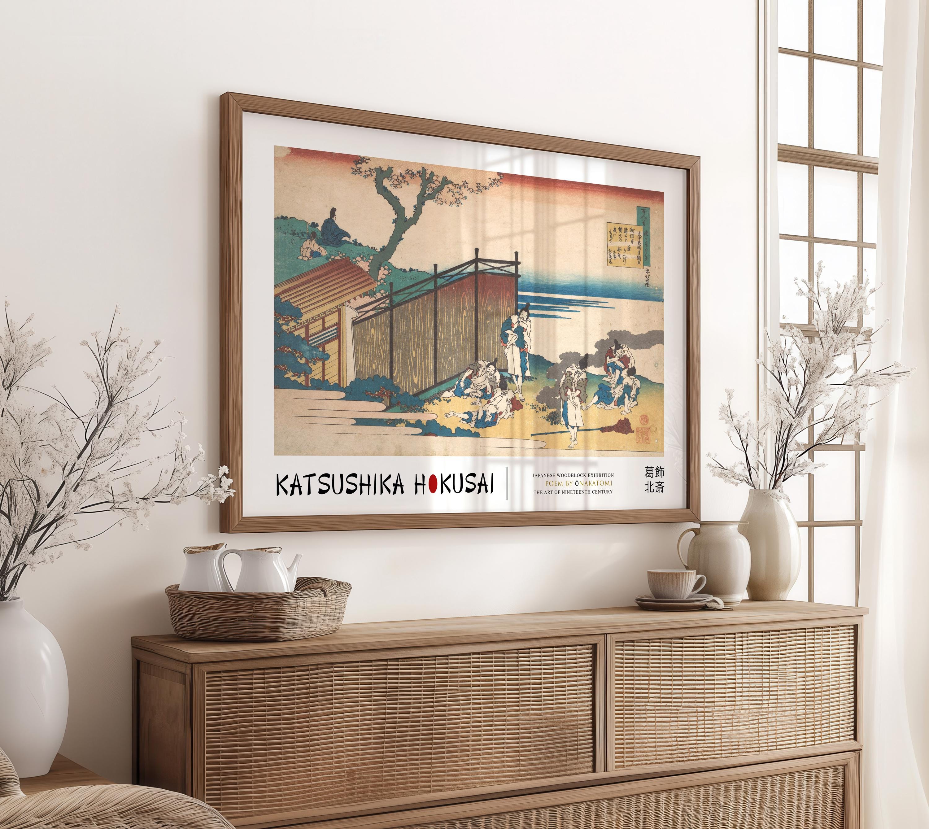 Japanese Ukiyo-e Print, Hokusai Landscape Poster, Vintage-style Wall