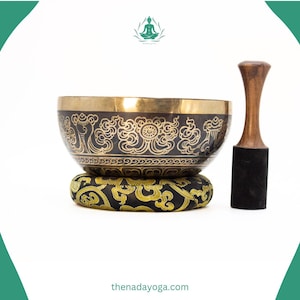 Tibetan Singing Bowl Set - Badal | Handcrafted Sound Bowl from Nepal – Perfect for Yoga, Meditation, Relaxation, and Healing