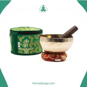 Authentic Handmade Tibetan Singing Bowl -  Gold - Bronze Sound Bowl for Yoga, Meditation, Sound Healing, and Relaxation