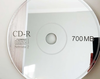 Office Wall Decor - Mirror on CD in 90s Style
