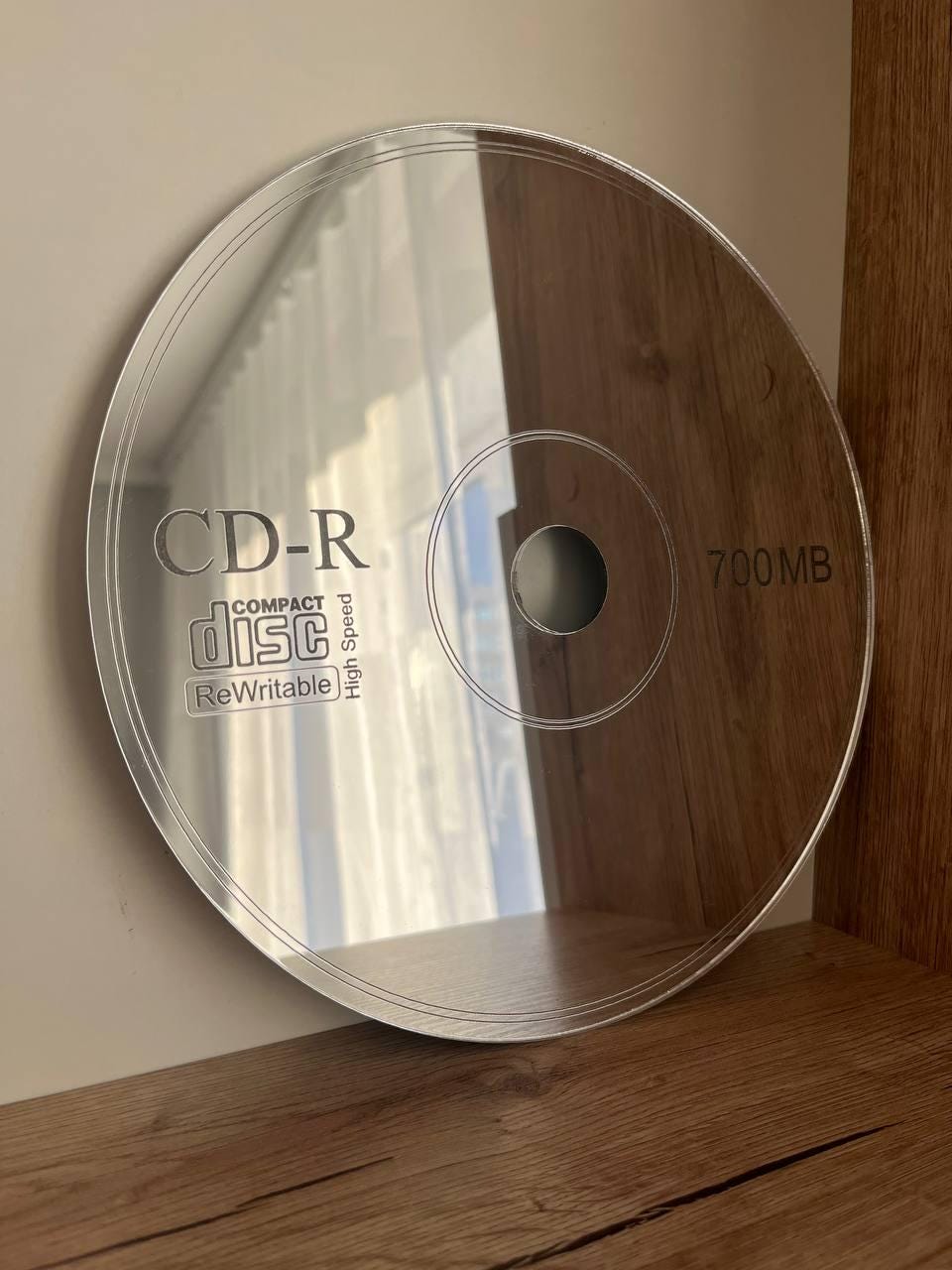 Mirror Art for Wall, CD Mirror, Mirror Art Deco, Housewarming Gift, Mirrored Wall Decor, bedroom mirror, mirror decor for living room
