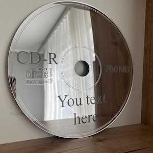 Duże lustro ścienne, lustro z płyty CD, ręcznie robione lustro, akrylowe lustro dekoracyjne, lustro ścienne 3D do salonu, lustro do sypialni, lustro