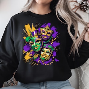 Mardi Gras Mask PNG | Festive Carnival Mask Graphic | Colorful Mardi Gras Design