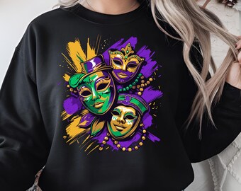 Mardi Gras Mask PNG | Festive Carnival Mask Graphic | Colorful Mardi Gras Design