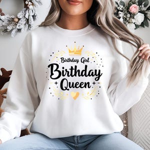 Birthday Queen PNG & SVG | Birthday Girl Crown Clipart for Sublimation / Cricut