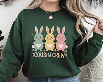 Cousin Crew PNG & SVG | Cute Easter Bunny Digital Art | Family Matching Design