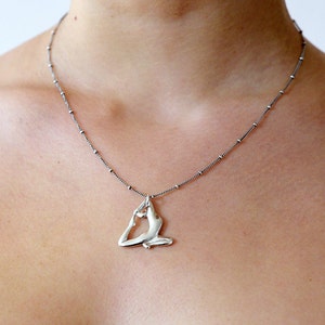 Hand-Cast Sterling Silver Pendant Necklace