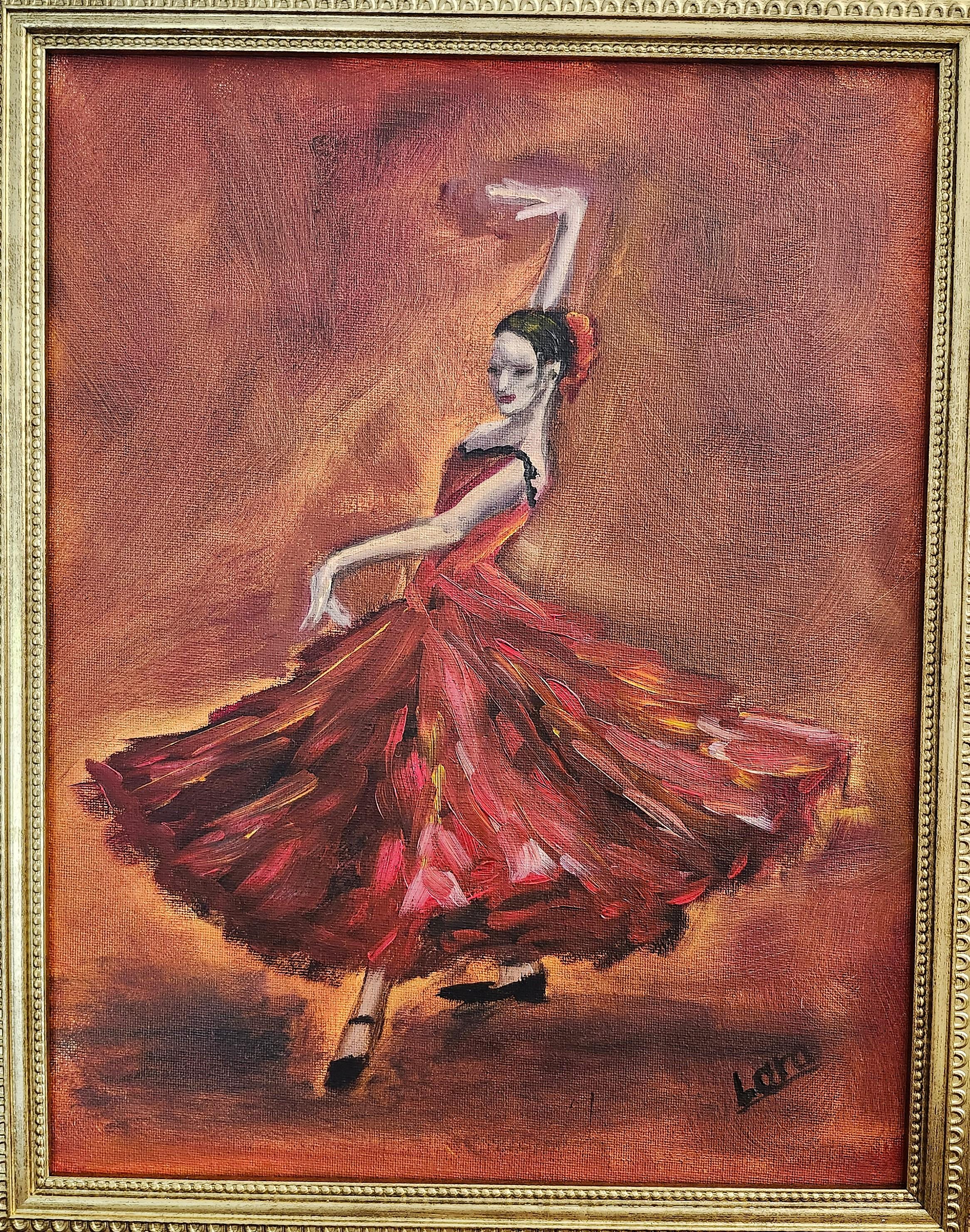 chinese dress ladies Red Dress Lady Walking, Women Canvas Painting, Wall Art Decor, Morden Women  Poster Gift