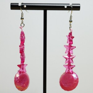 Pink Star Earrings