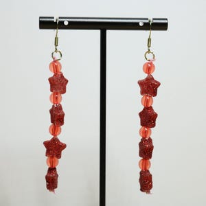 Red Star Earrings