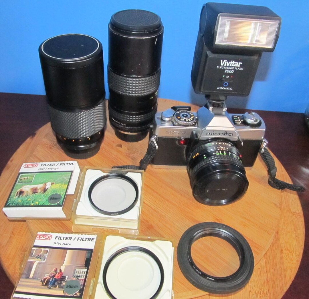 ビンテージ コニカミノルタ XG-7 35 MM フィルム カメラ - 1977 年