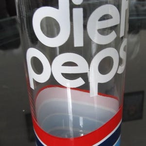Retro Diet Pepsi Highball Glass 1980's