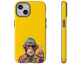 Funny Monkey Phone Case | Tough Protective iPhone 17 Samsung Galaxy S25 Case
