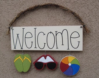 Monthly WELCOME SIGN (Summer Set) for wall and home decor