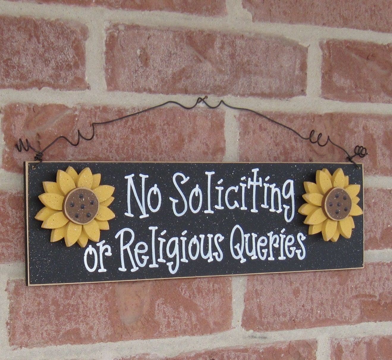 No Preaching or Proselytizing Door Plaque 4.5 Square -  Hong
