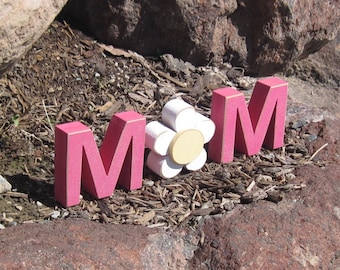 MOM BLOCKS for mom, mothers day gift, shelf, desk and home decor