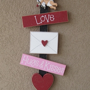 VALENTINE Thoughts, cupid, love letter, heart, wall, door, office, and home decor image 1