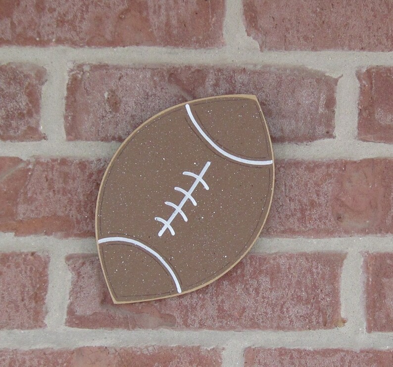 HANGING FOOTBALL for Boy Wall Sports Theme Room Man Cave Etsy