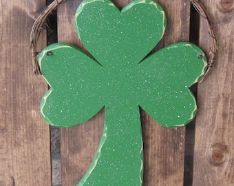 LARGE HANGING CLOVER for St. Patricks wall and door hanging decor shamrock