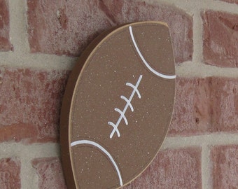 HANGING FOOTBALL for boy, wall, sports theme room, man cave, and bedroom home decor