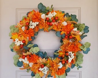 Autumn Wreath for door or wall decor