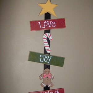 CHRISTMAS LOVE, Joy, and GIVING for Christmas, noel, wall, door, office, and home decor image 1