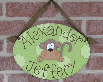 Custom Personalized Name or Word Oval, square or rectangle Sign for children, home, desk, shelf, decor