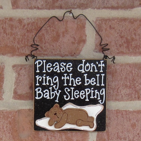 Baby Sleeping Sign - Etsy