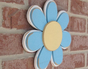 DAISY Light Turquoise LAYERED  for wall hanging, girl bedroom or home decor